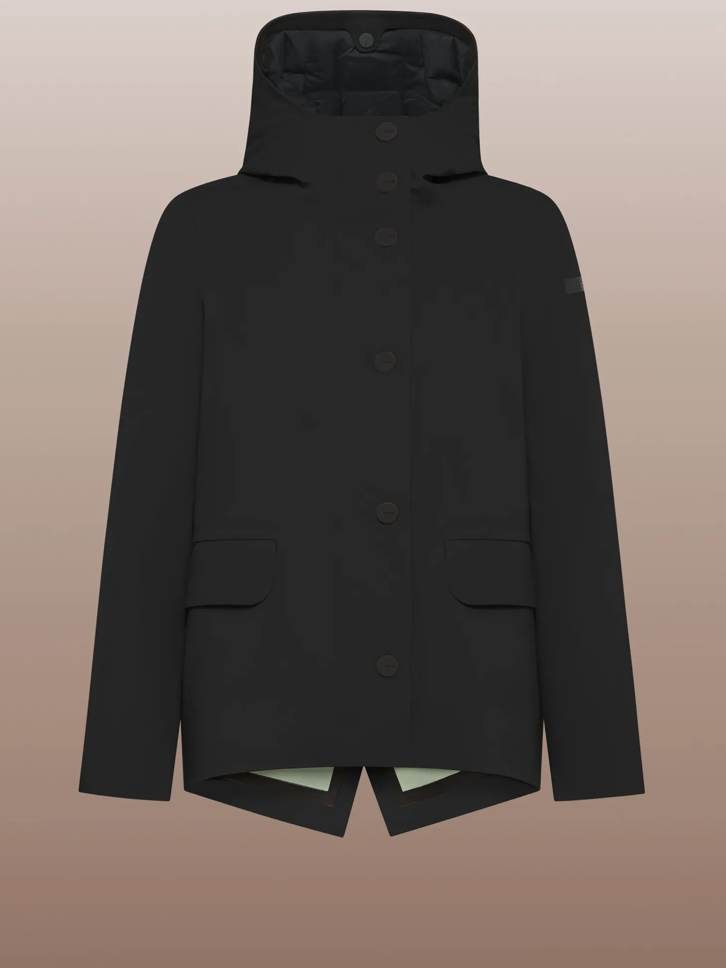 Giacche*Roberto Ricci Designs Color Detachable Parka Short Wom Jkt