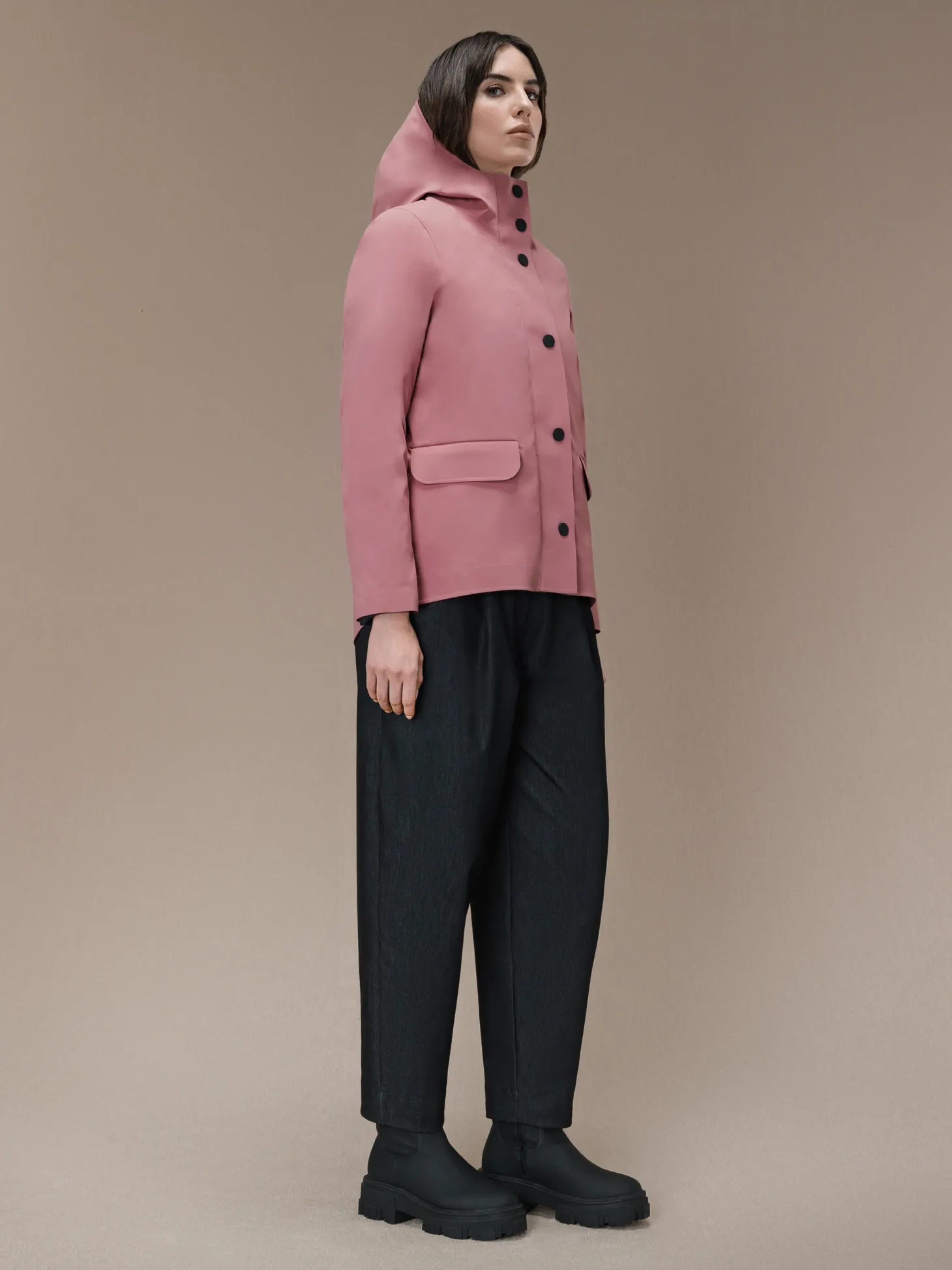 Giacche*Roberto Ricci Designs Color Detachable Parka Short Wom Jkt