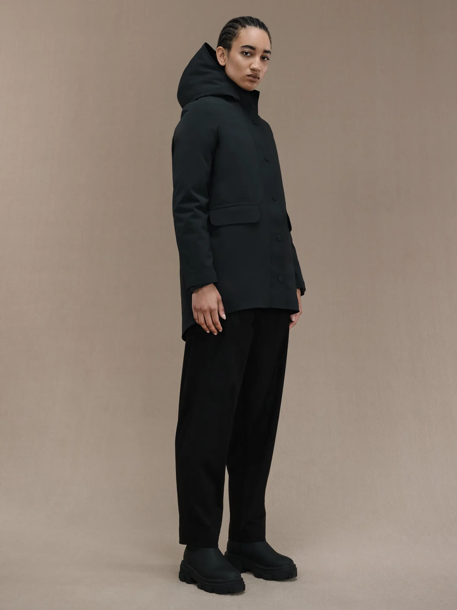 Giacche*Roberto Ricci Designs Color Detachable Parka Wom Jkt