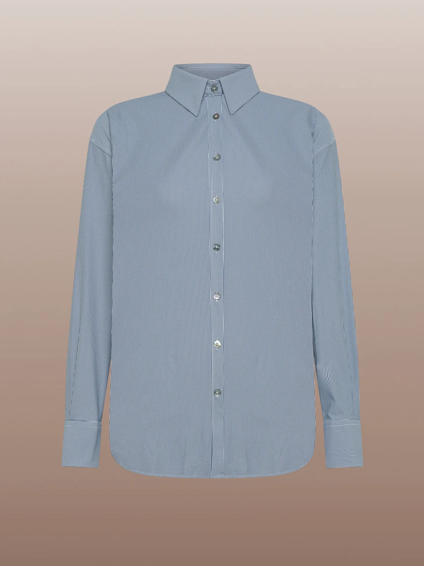 Camicie*Roberto Ricci Designs Oxford Jacquard Boyfriend Wom Shirt