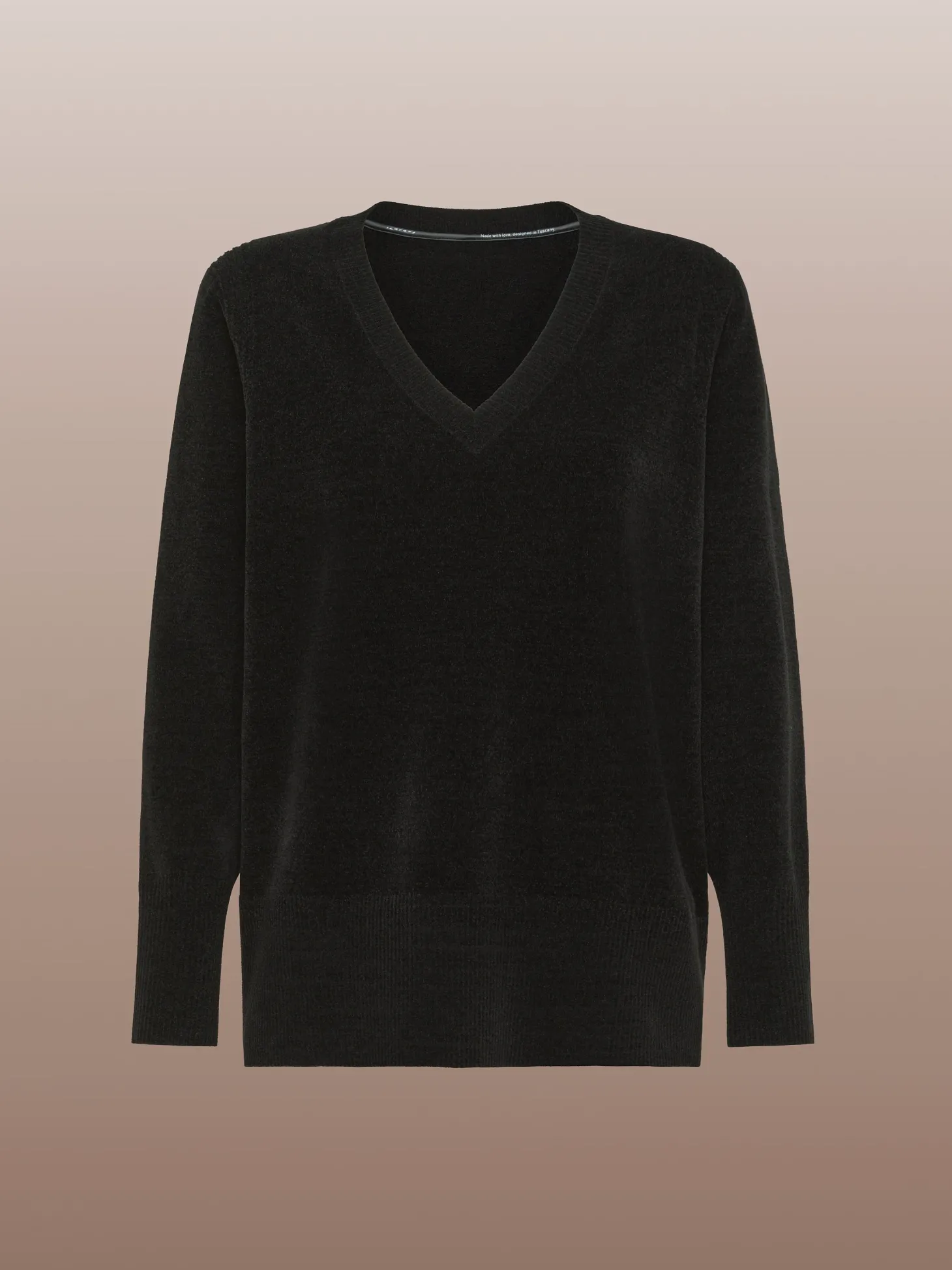 Maglieria*Roberto Ricci Designs Velvet Vent V-Neck Wom Knit